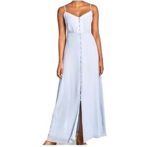 ModCloth Gotta Look The Party Light Blue Maxi Dress Size 22 NWT